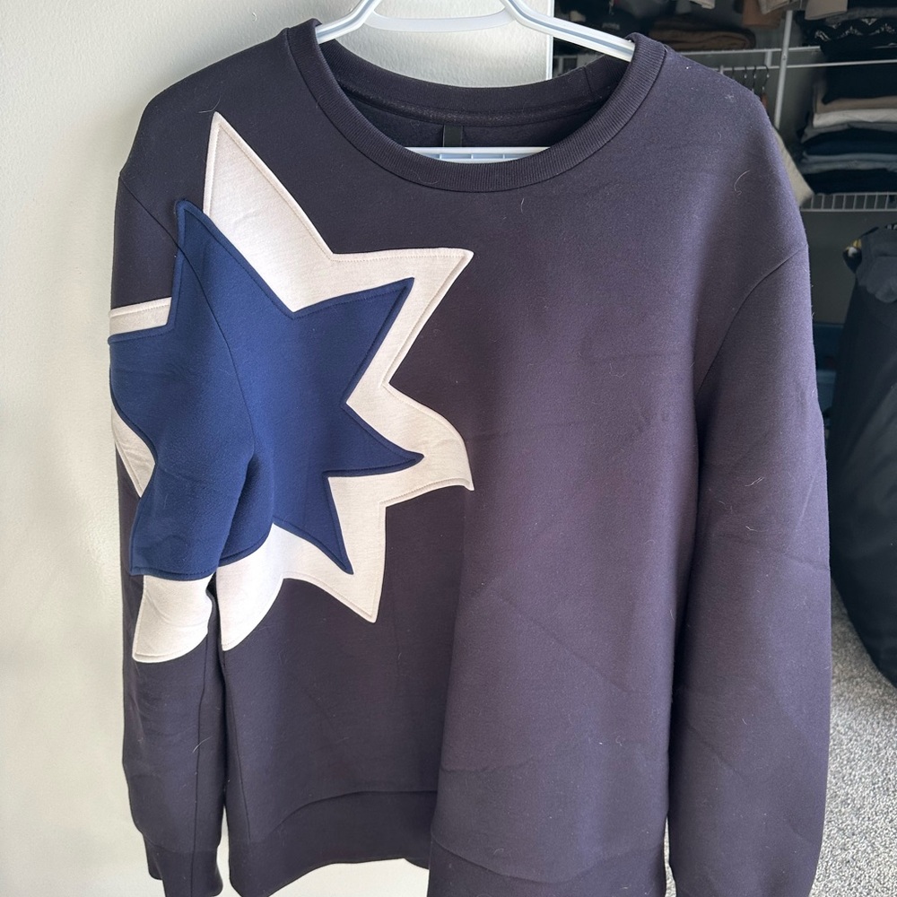 Navy and White Star Sweatshirt
